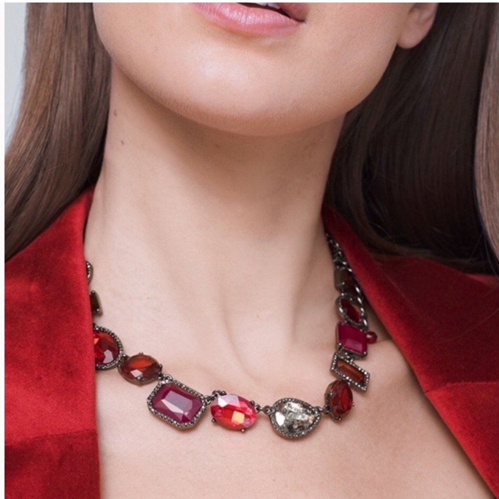 WHBM GEOMETRIC STATION NECKLACE
